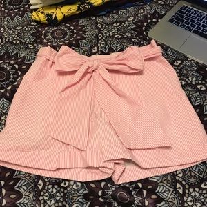 Lauren James Co. pink seersucker shorts